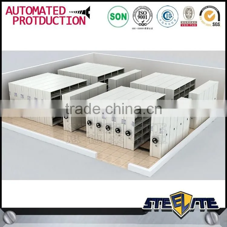 Office Used Metal Mobile Filing Cabinet Steel Mobile Shelving