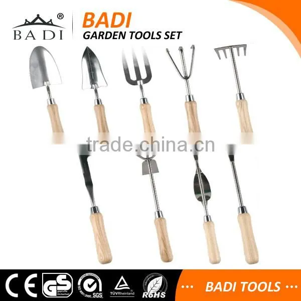shovel garden tools set with wooden handle