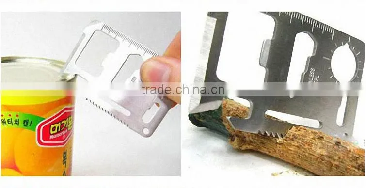 2016 fashion Outdoor camping army card knife credit card knife card