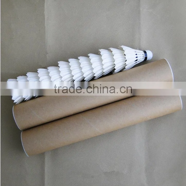 Durable goose feather shuttlecock for badminton, indoor sports factory sell directly