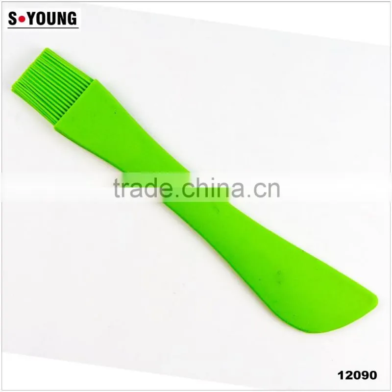 12090 2 in 1 Silicone Brush spatular / Pastry Brush / Silicone Baking Brush