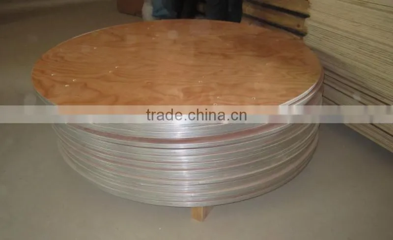 Used Plywood Round Folding Tables For Sale