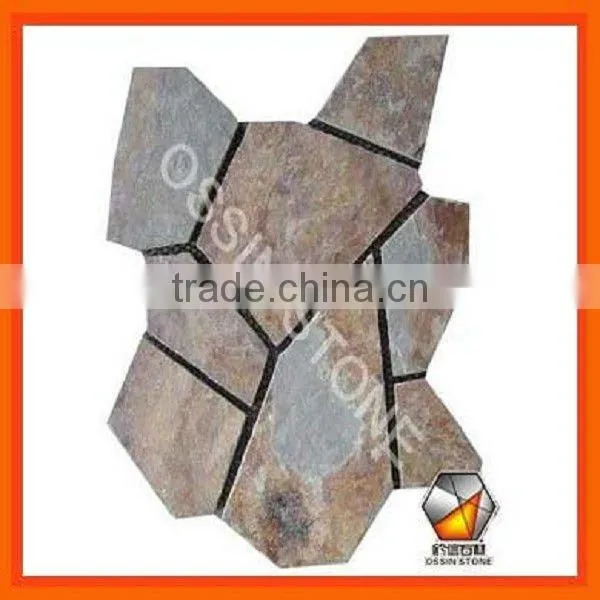 Meshed Slate Flagstone Paving Stone