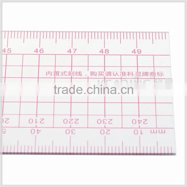 Kearing brand transplant flexible 5*50cm plastic sandwich line garment ruler for sewing design#8004