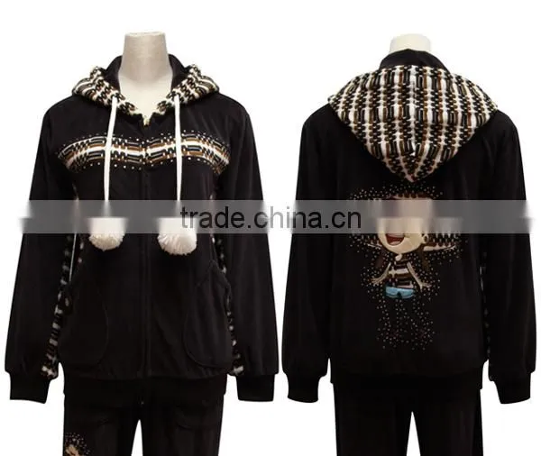 fashion wholesale winter nice woman brands sports latest design tracksuit