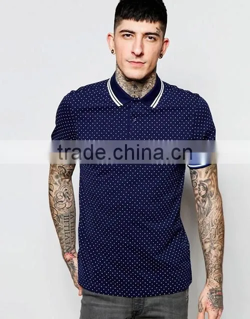 China dry fit comfortable full print men polo shirt factory price wholesale with low MOQ