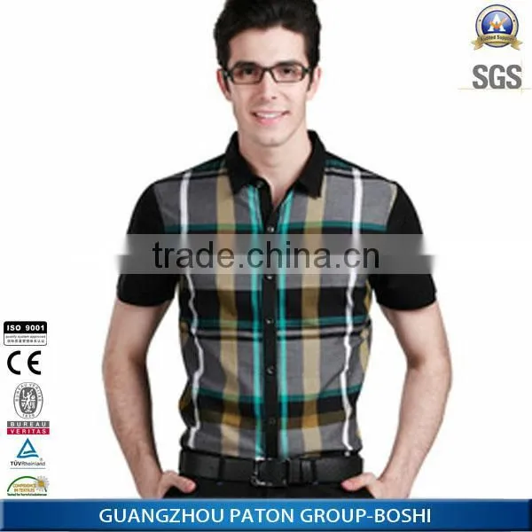 100% cotton fabric wholesale clothing mens shirts different colors available