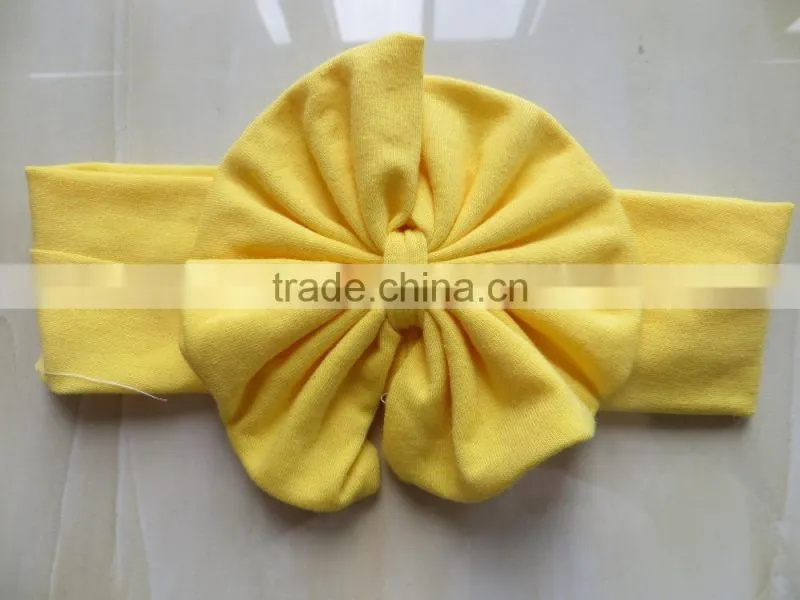 YW-118 pure color baby headband little girls colorful flower headband 2015