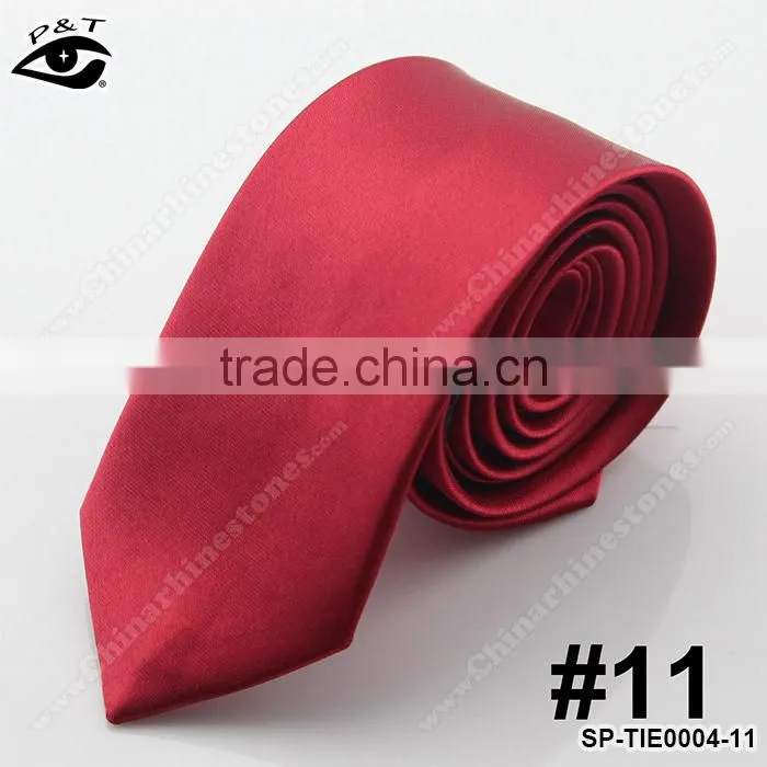 22 Colors NECK TIE SILK TIE SKINNY SOLID NECK TIE