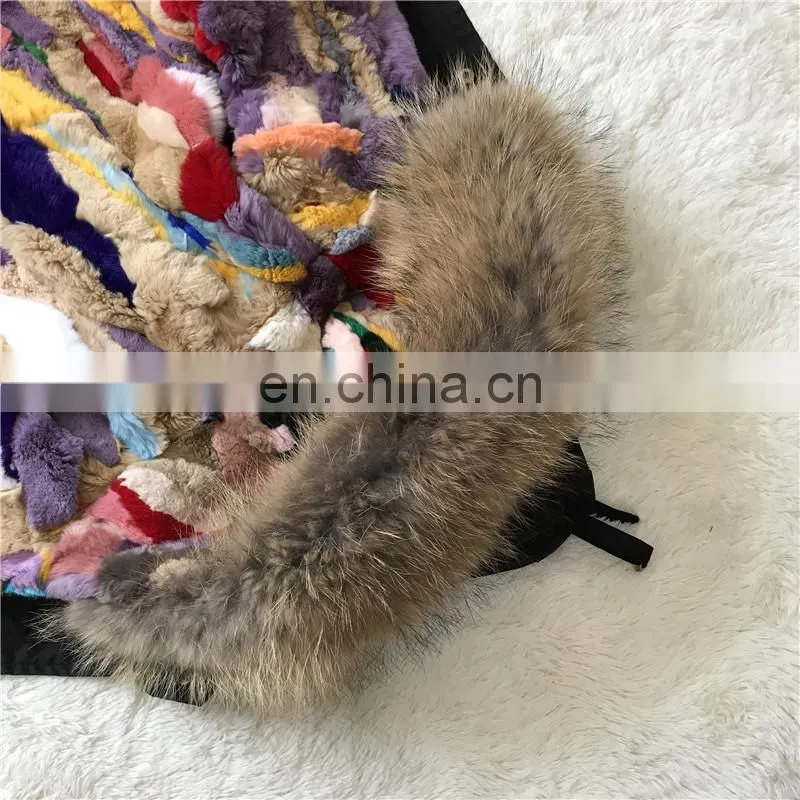 Hot Selling Kids Winter Fur Jackets with Fox Fur Lining and Collar