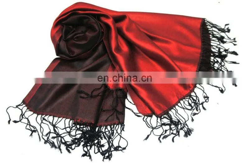 Fashion long silk shawl,Reversible Indian silk Stoles,pure silk scarves