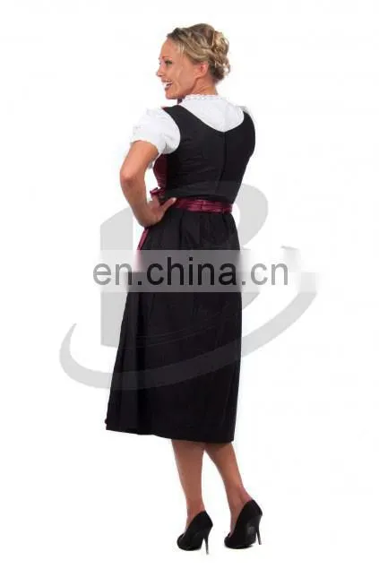 Fashion Boutique Clothing Simple Design Sleeveless Stripe Plus Size Dirndl Maternity Women Long Dirndl (Oktoberfest Garments)