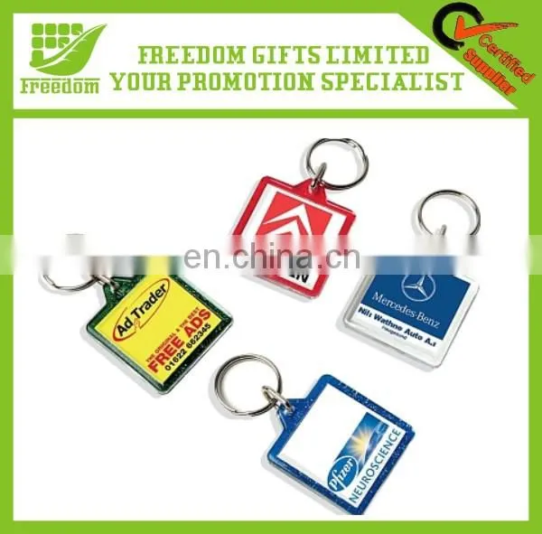 Cheap Promotional Hot Selling Square Acrylic Keychain