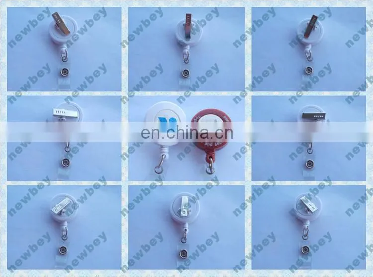 Fancy custom logo print id card yoyo retractable badge holder