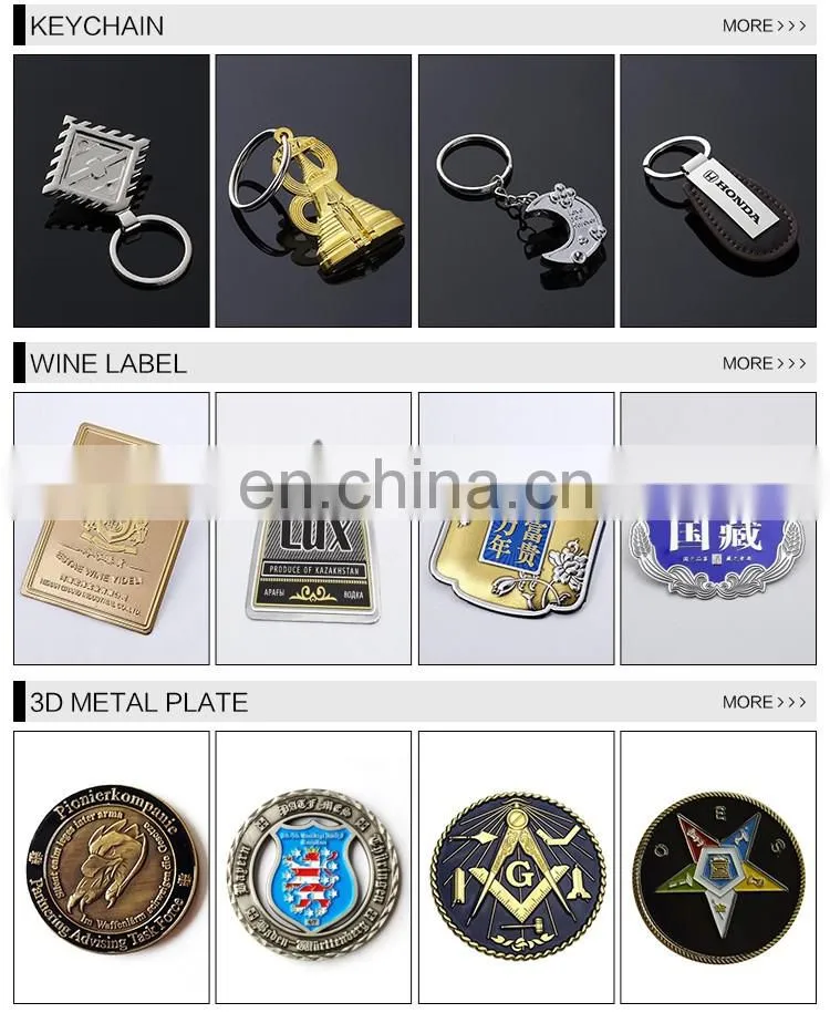 Top Quality Durable Square Shape Cheap Custom Indoor Style Aluminum Self Adhesive Notice Sign