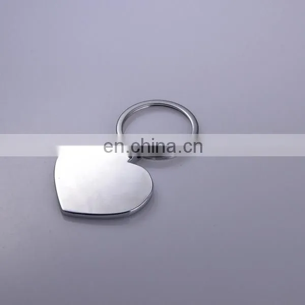 PRINT LOGO CUSTOM HEART KEYCHAIN GIFT CHIAN FACTORY