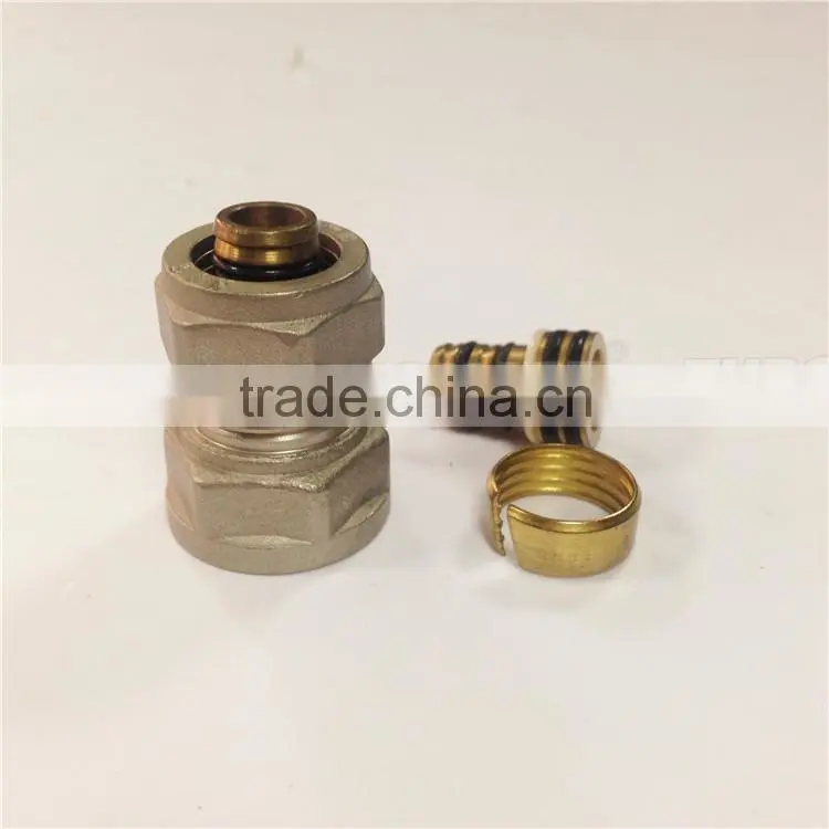 Profession compression coupling demountable brass screw fittings for PAP pipes