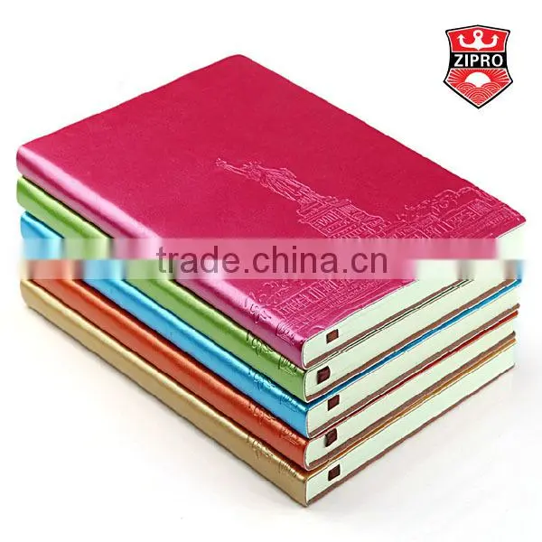 PU paper hardcover notebook decorative pattern hardcover notebook stigma leather notebook emboss deboss student office notebook