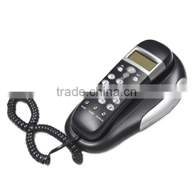 wall mounted trimline telephone with display