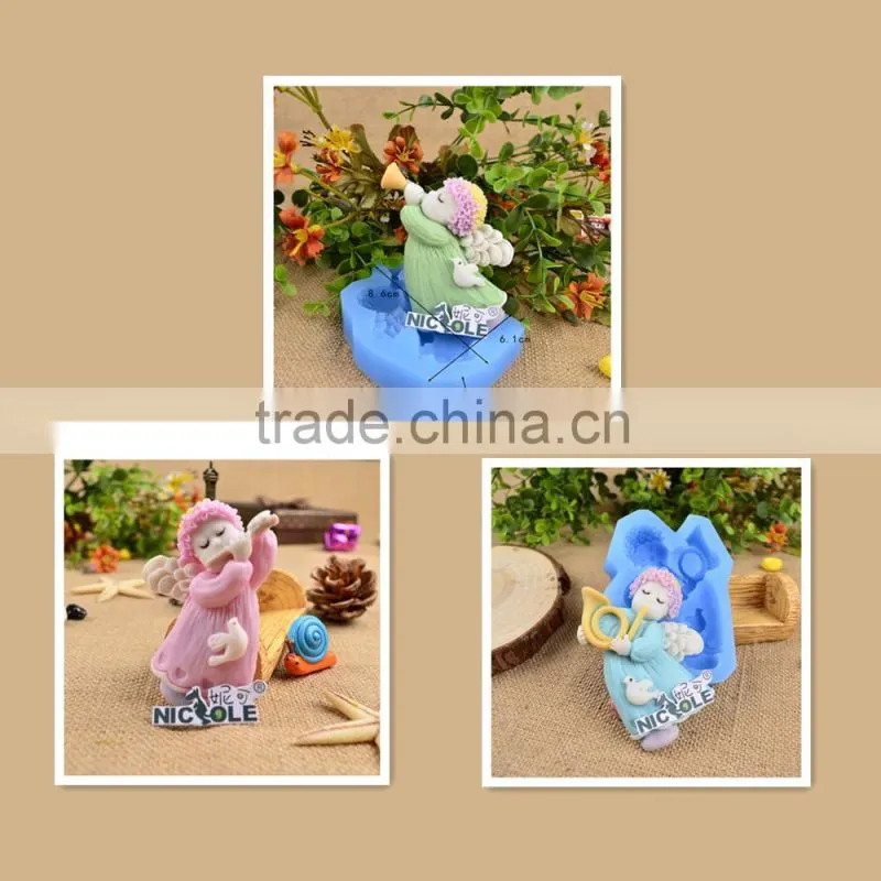 Custom Unique Design Silicon Moulds Baby Angel Fondant Molds