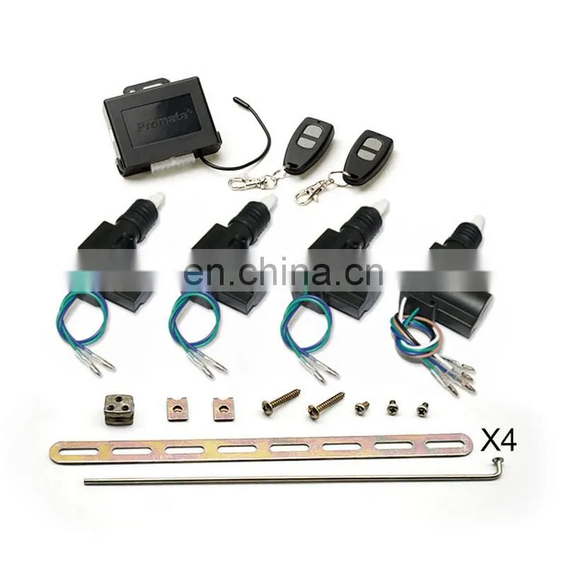 High quality motor 12V/24V 2 door power central lock actuator with 2 keyless entry car remote lock/unlock CE