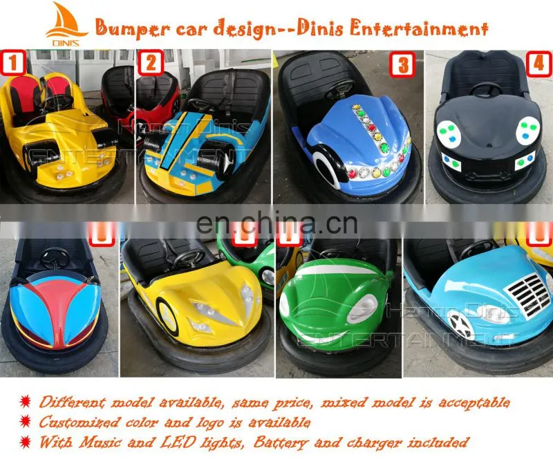 Colorful theme park rides amusement indoor bumper car for sale