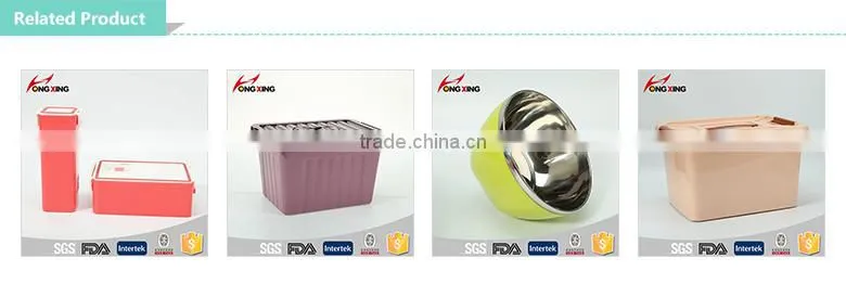 whoseware rectangular plastic storage basket with handle