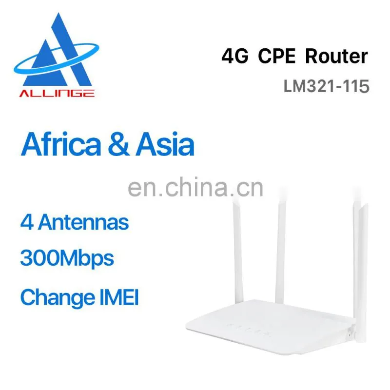 ALLINGE SDS1569 B316 B535 4g Cat6 LTE Mobile Wireless Hotspot SIM Card WiFi Router With 3000mAh Battery