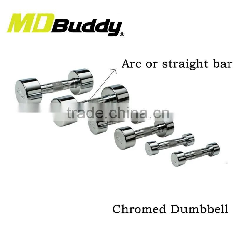 Practical stable chromed dumbbell
