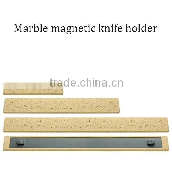 2016 New Customized high grade Marble magnetic knife holder kitchen magnetic utensil holder4 colors available