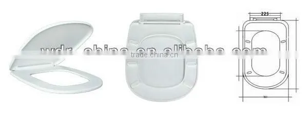 two piece toilet slow down plastic seat cover