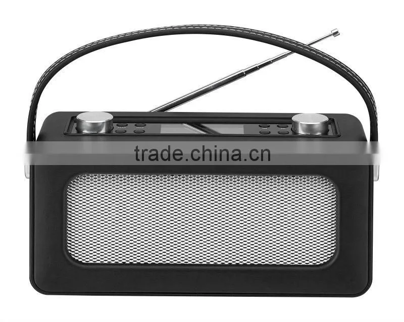 High quality Portable Leather DAB Radio with bluetooth