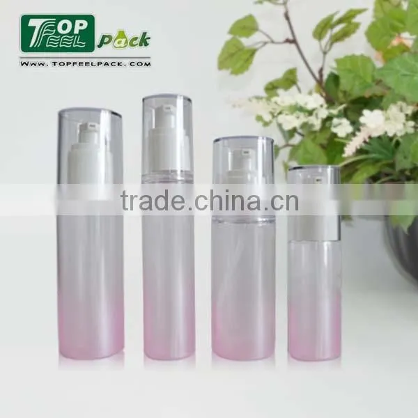 2015 hot sales cosmetic packing plastic lotion bottle