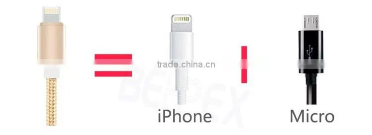 High Quality Unique 2-in1 Charging and Micro Data USB Cable