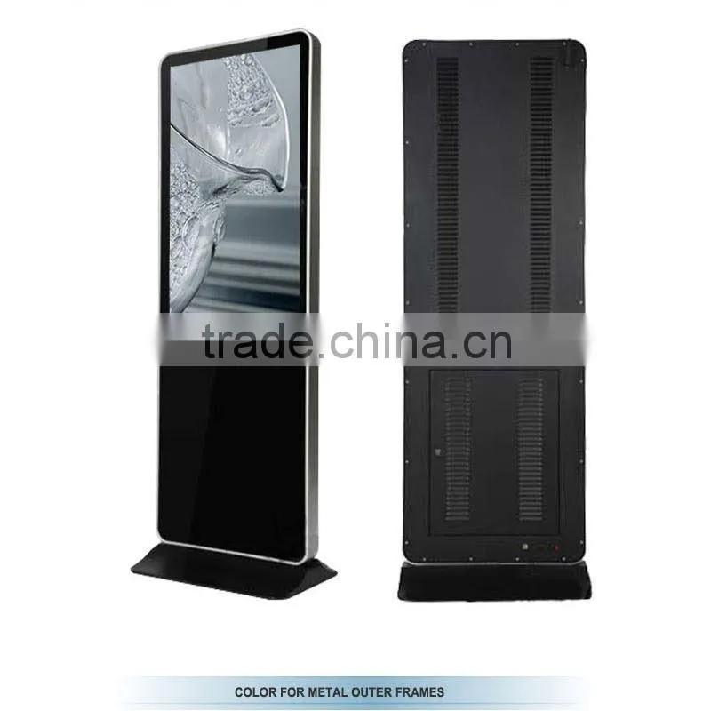 47" Floor Standing Touch Screen Display/Lcd Digital Signage Media Player/Indoor Led Video Display Screen