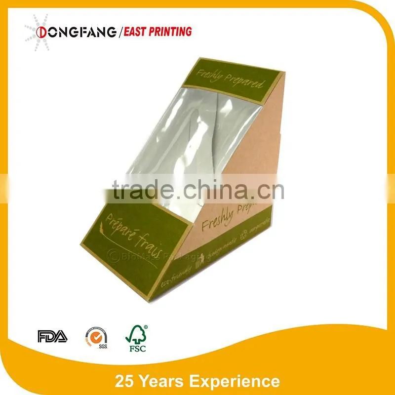 new paper sandwich packgingbox Manufacturer cheap paper sandwich box