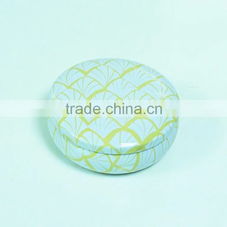 Fashion massage candle in tin box with metal lid