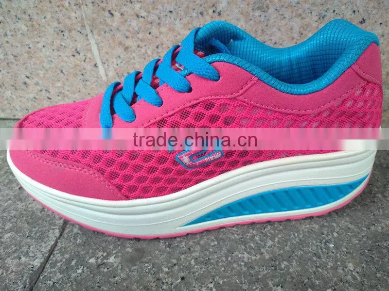 new colourful charming design ladies sport shoes with net