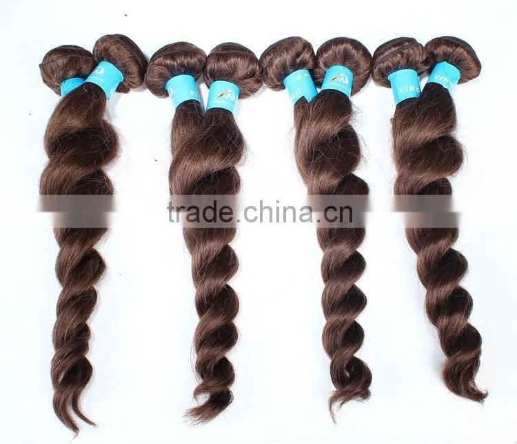 Loose Wave 28 inch virgin remy indian hair weft with competitive cost