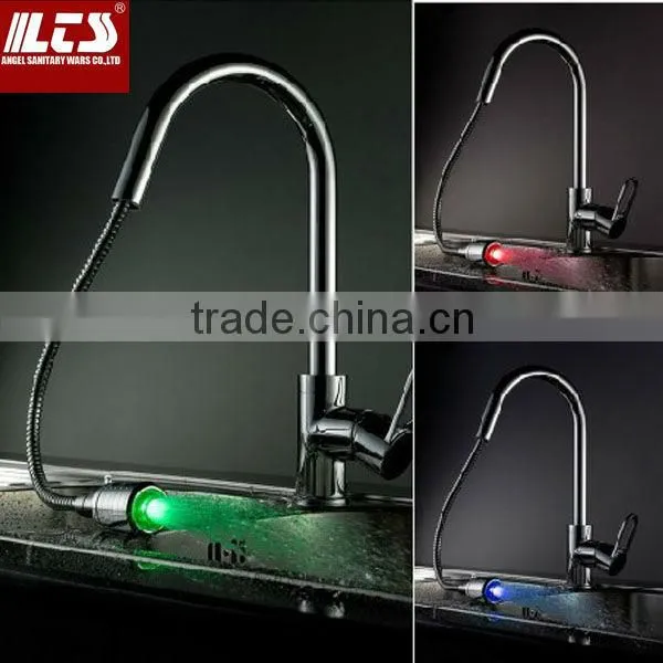 3 Colors Discoloration LED Light Temperature Control Sensor, Temperature Sensitive LED Light Water Faucet