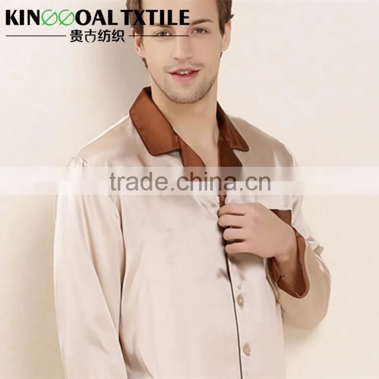 Luxury Men's Classic Silk Pajama Set Sleepwear by 100% Silk