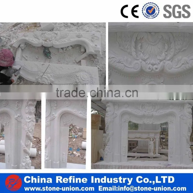 Golden freestanding fireplace