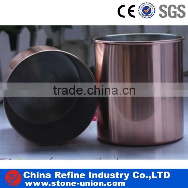 metal material copper and silver candle cups holder to use for candles