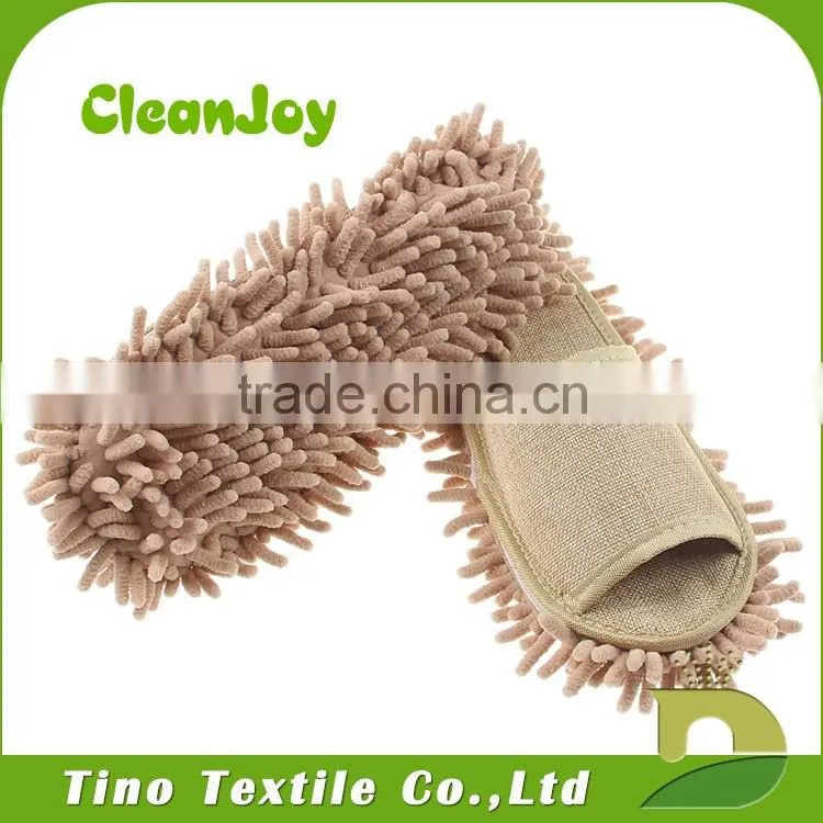 The bottom of the linen chenille indoor winter slipper shoes
