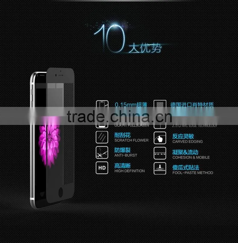 Remax Super Slim 0.15mm Full Tempered Glass Screen Protector for iPhone 6s 2.5D 9H Anti Burst Screen Protective Film TB-0061