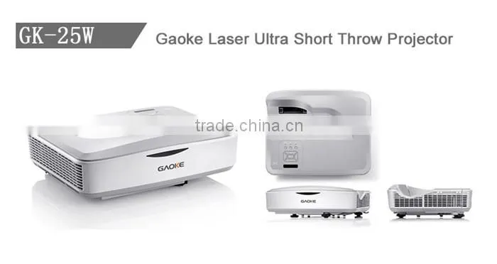 GAOKE Wifi bluetooth usb hdmi all in one with pc built-in 3d interactive computer overhead projector with speaker for school