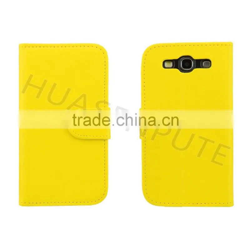 Competitive Price Mobile Phone Cases for S3 Flip Wallet Leather Case