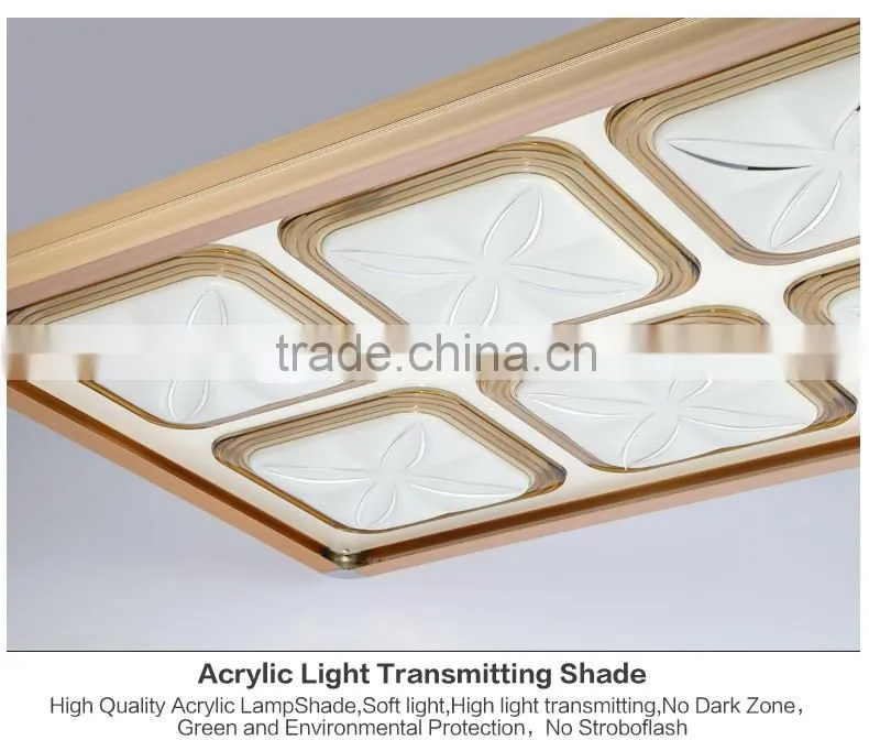 2016 New Design led ceiling light dimmer square 750X750mm 60WX2