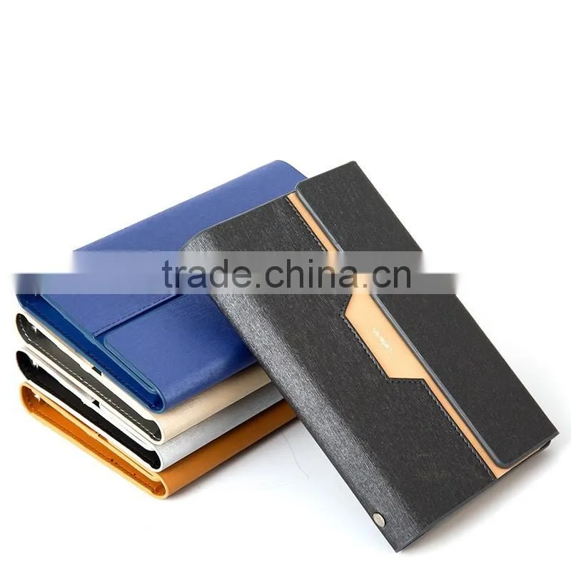 high quality pu leather notebook hardcover ring binder