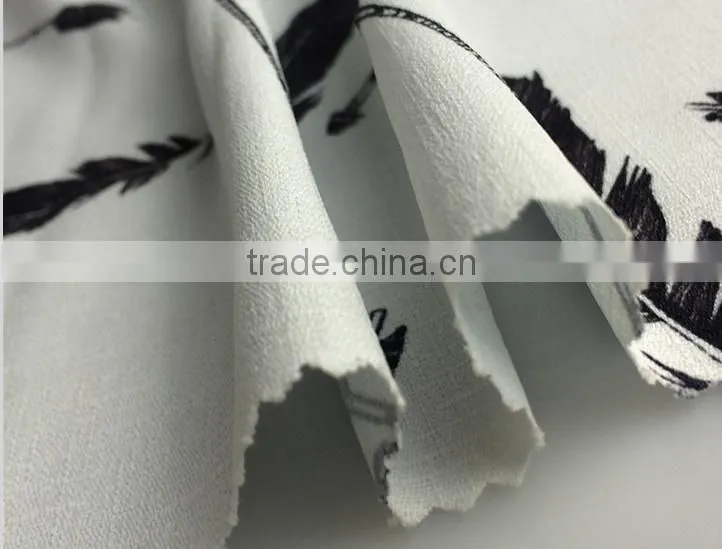 Polyester printed fabrics for woman shirt